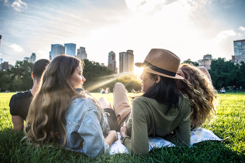 Amigos en Central Park