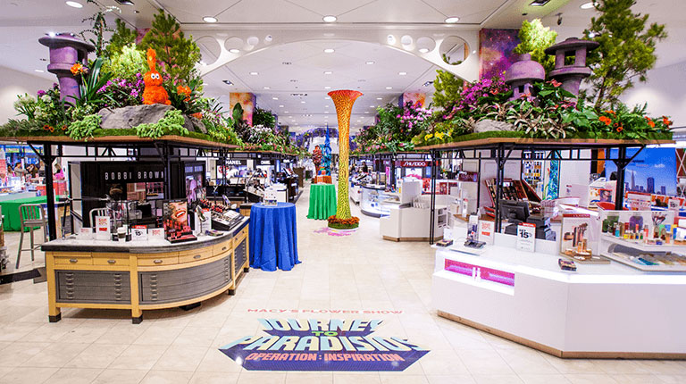 Espectáculo floral en Macy’s