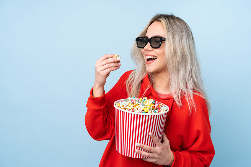 Palomitas para el cine en Nueva York en agosto de 2024